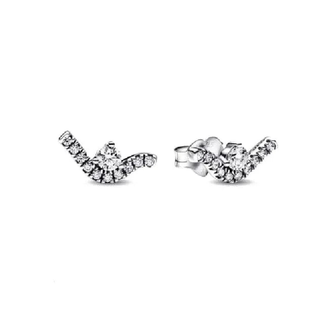 Hot Sell Double Hoop Five-pointed Star Fit Original Charms Diy Fine Jewelry Gift For lifestyle view