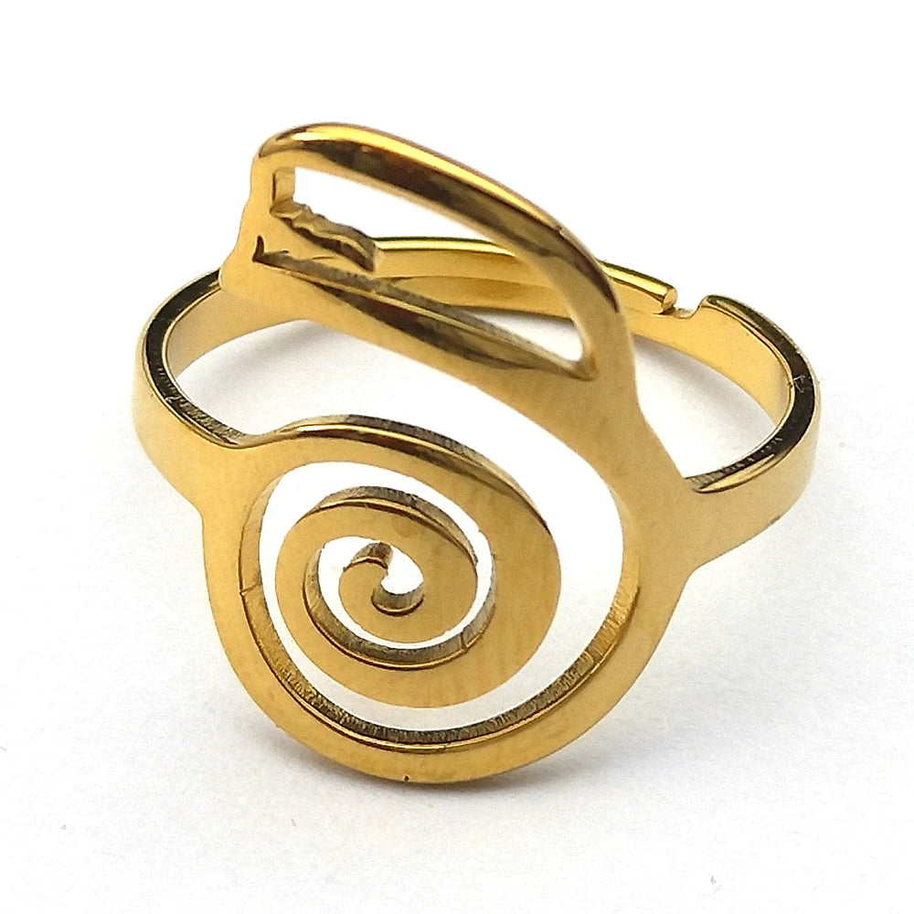 Dai Ko Myo Stainless Steel Pendant Necklace | Gold Color Master Reiki Symbol Jewelr additional angle