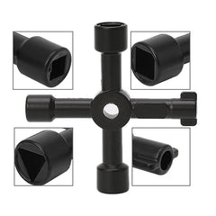 4-in-1 Portable Black Hand Screwdriver | Multi-Functional DIY Socket Tool Set detail view