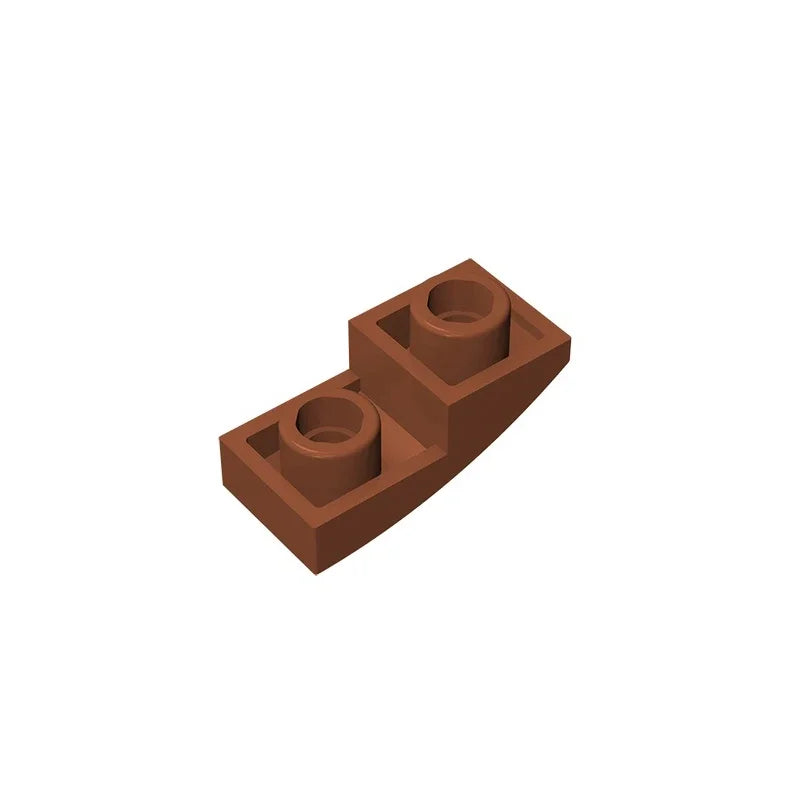 Gobricks GDS-795 Slope, Curved 2 x 1 Inverted | Compatible Building Block for DIY Projec detail view
