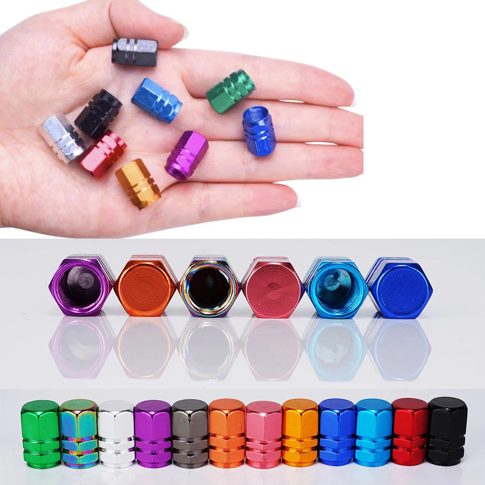 Aluminum Alloy Tire Valve Caps Schrader Valve