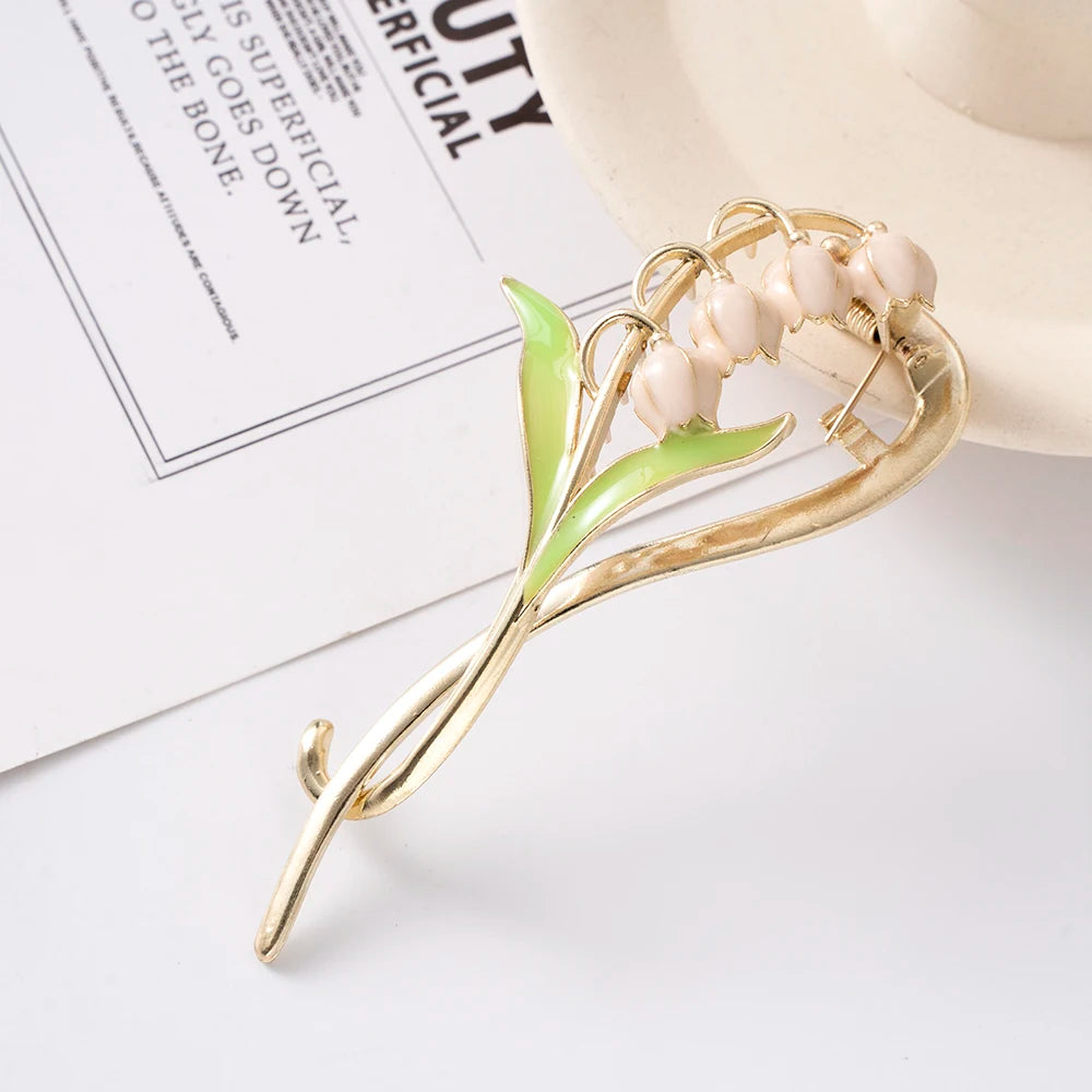 Metal Pearl Hair Claw Clip Women Hair Bun Twist Hairpin Flowers Headband Rhinestone B alternate view