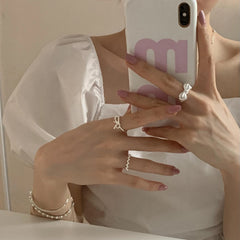 Sterling Silver Bow Ring for Women
