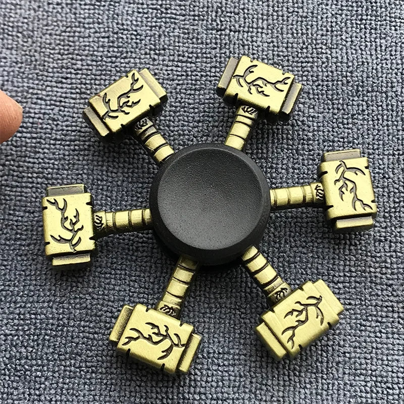 Bronze Metal Alloy Fidget Spinner | R188 Mute Bearing Hand Spinner for Stress Relief close-up view