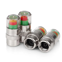 NEW 4pcs Car Tire Pressure Indicator Gauge Alert Monitoring Valve Cap Sensor External alternate view