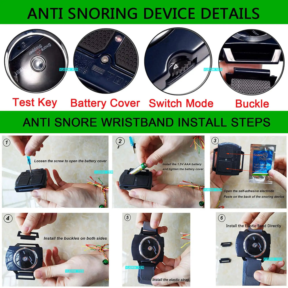 Anti Snore Wristband | Smart Sleep Aid with Biosensor additional angle