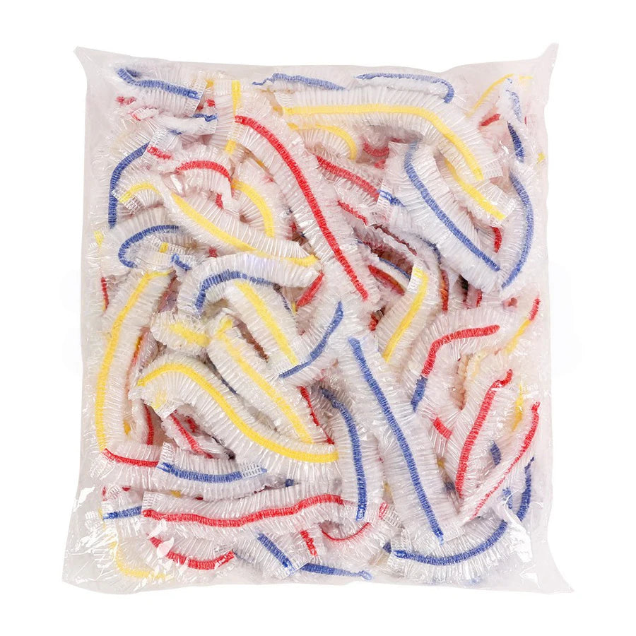 100Pcs Elastic Food Cover Plastic Wrap, Kitchen Storage Accessories Plate Bowl Covers Fl detail view