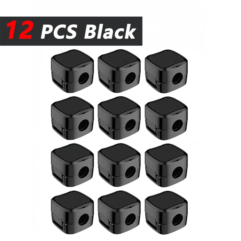 iLMH Non-magnetic Strong Cable Clips Adjustable Cord Holder, Adhesive Under Desk Mgmt close-up view