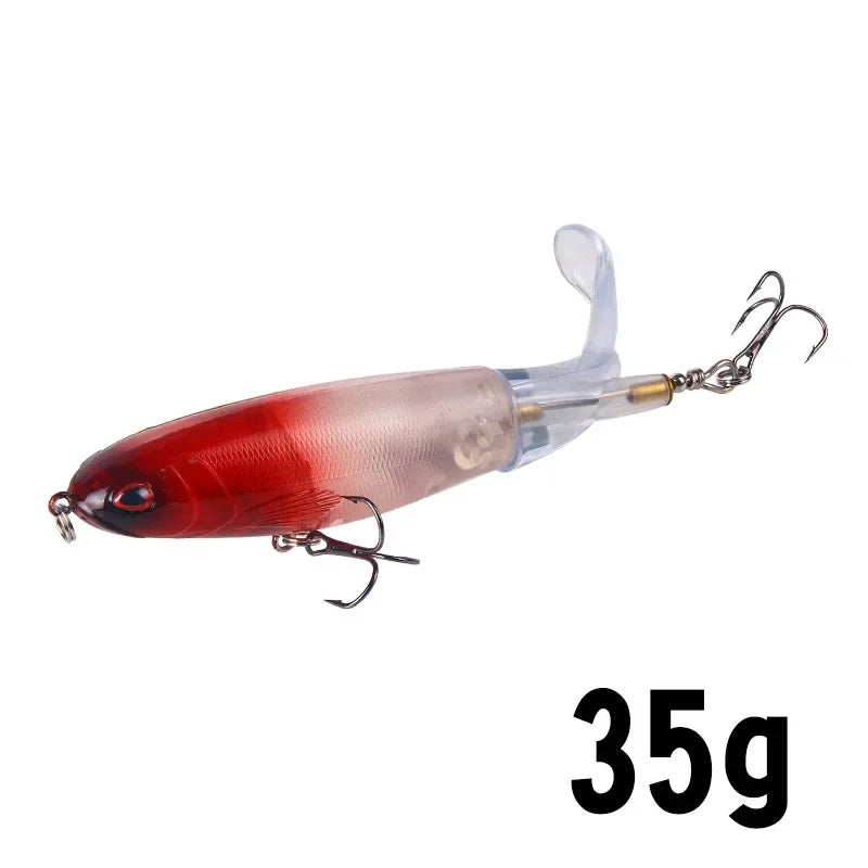 1 Pcs 10cm/14cm Topwater Fishing Lure Whopper Popper Artificial Bait Hard Plopper S additional angle