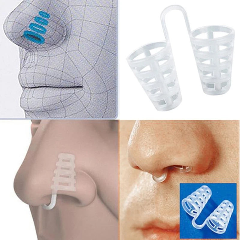 4pcs Anti Snoring Device for Easy Breathing | Natural Sleep Aid Nose Clip lifestyle view