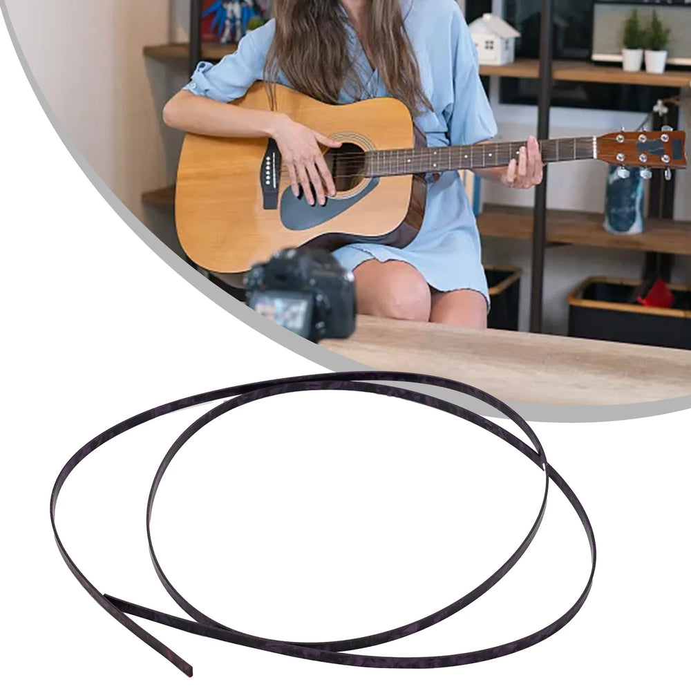 Guitar Binding Purfling Strips ABS Guitar Parts Accessories For Luthier Supplies Guita close-up view