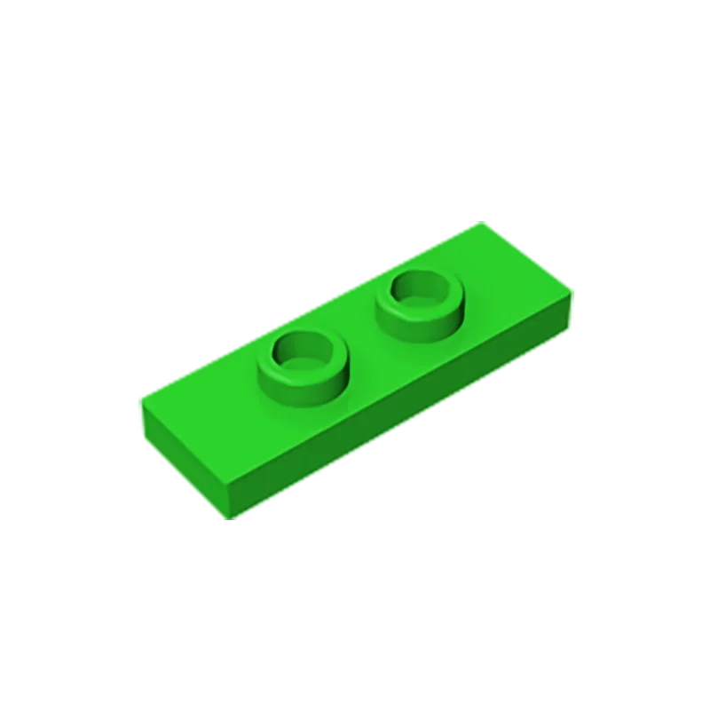 Gobricks GDS-1504 Plate, Modified 1 x 3 with 2 Studs (Double Jumper) | Compatible B additional angle