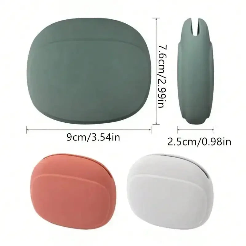 Silicone Cell Phone Cable Bag Data Cable Storage Box Travel Earphone Wire Key U Dri additional angle