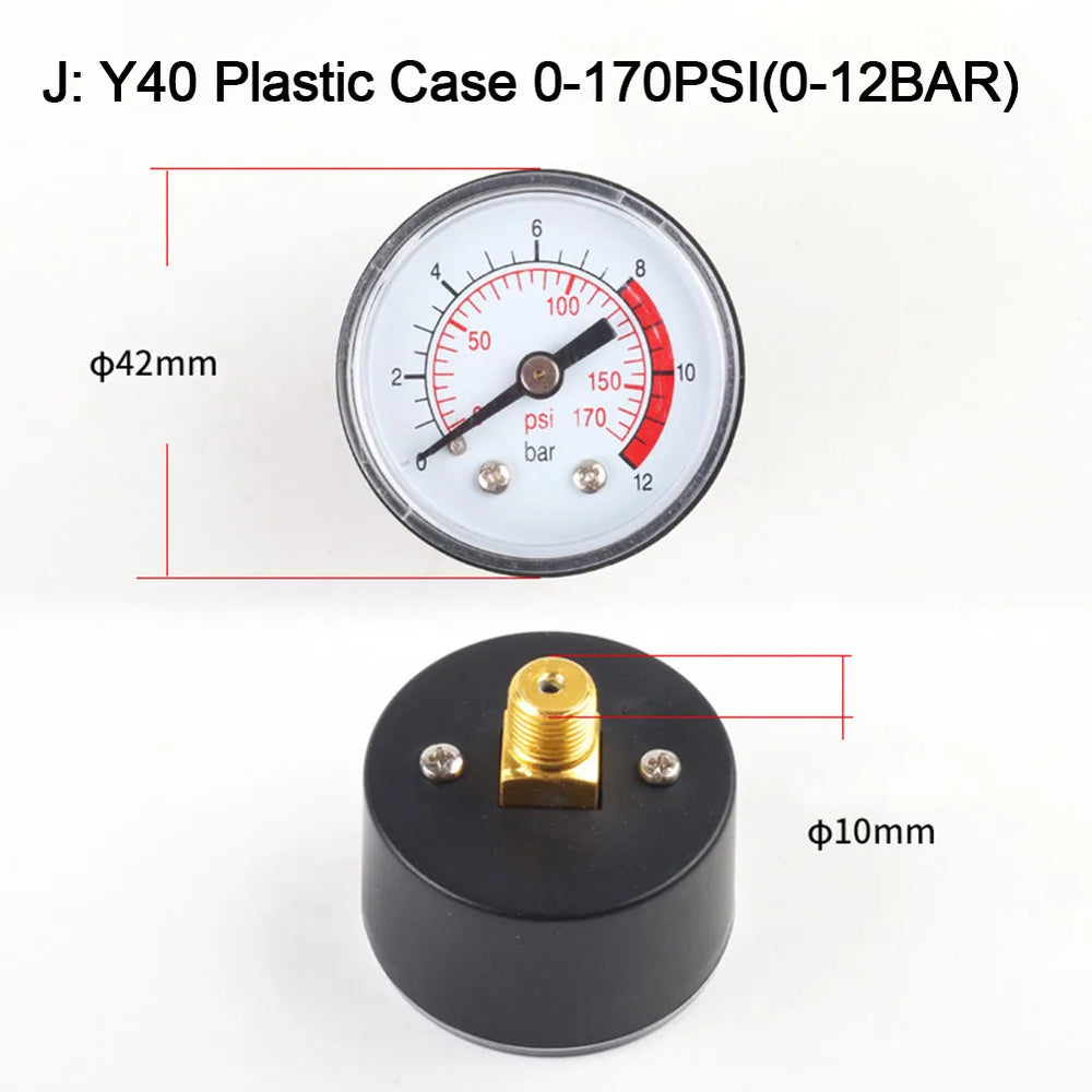 1pc Pressure Gauge for Air Compressor | Power Tool Replacement Accessory additional angle