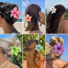 Bohemian Flower Hair Claw Clip For Women Sweet Floral Hair Claws Crab Clamp Barrettes Ha detail view