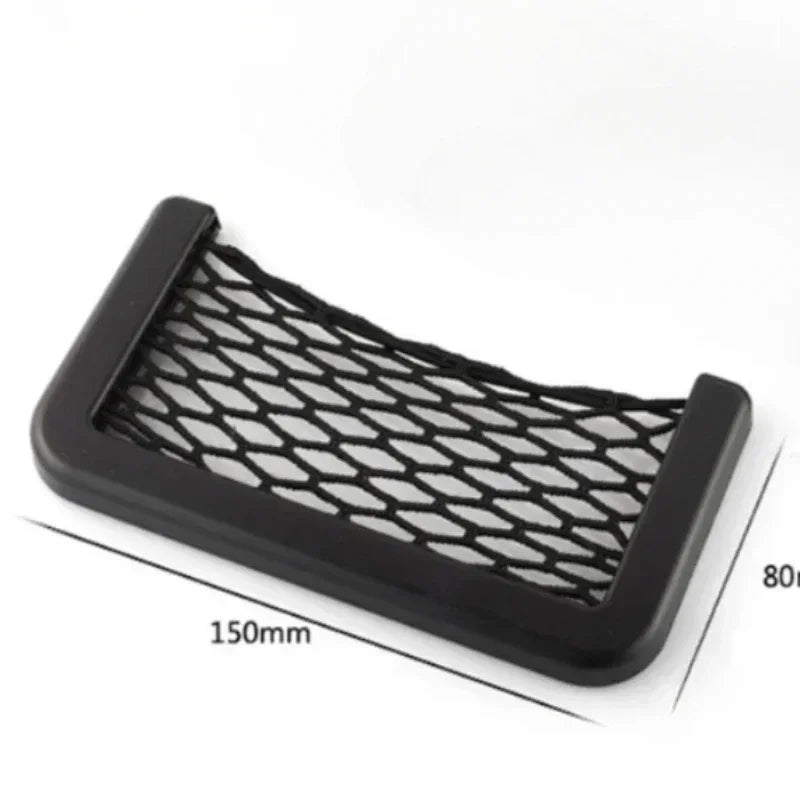 Elastic Mesh Car Storage Bag Set | Black Pocket Net detail view