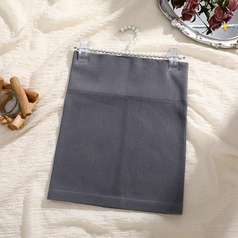 High Waist Knitted Mini Skirt | Slim Fit Work Pencil Skirt for Women close-up view