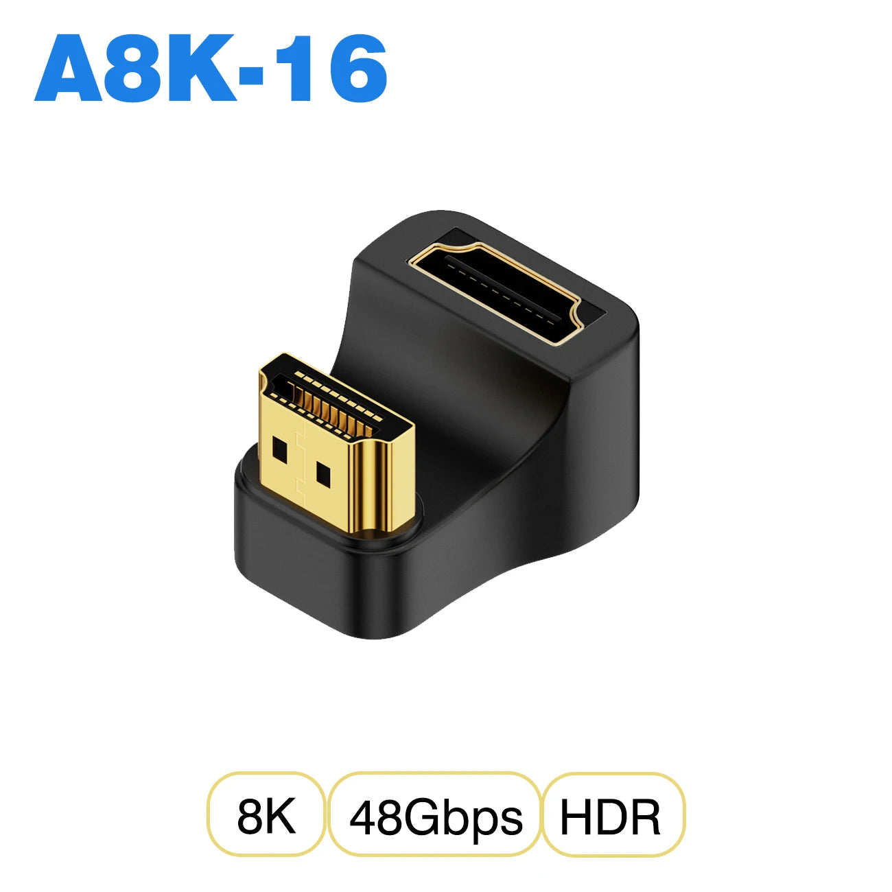 HDMI-Compatible Adapter | Mini and Micro HDMI to HDMI 2.1 Converter 48Gbps 8K60Hz 4K120H detail view