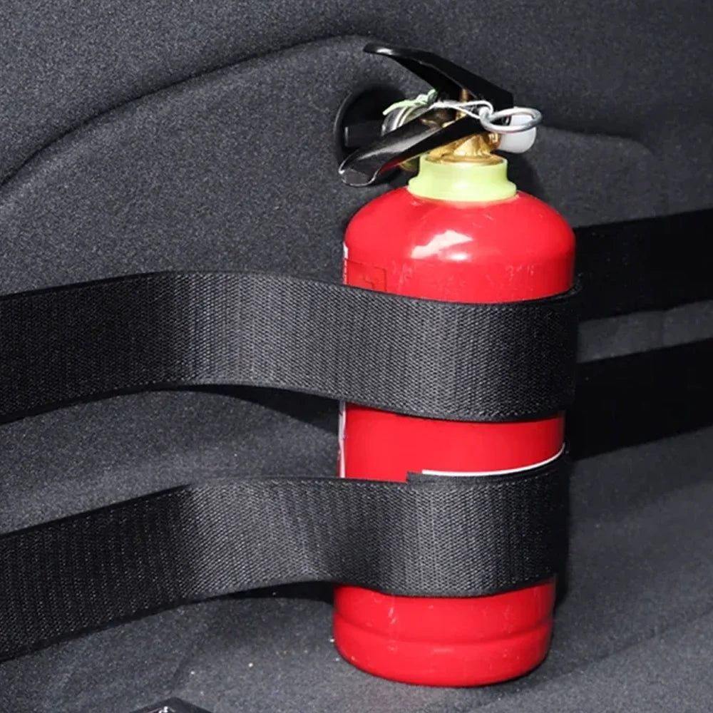 4/8PCs Car Trunk Elastic Nylon Fixing Belts Rear Racks Storage Bag Magic Tapes Car Or lifestyle view