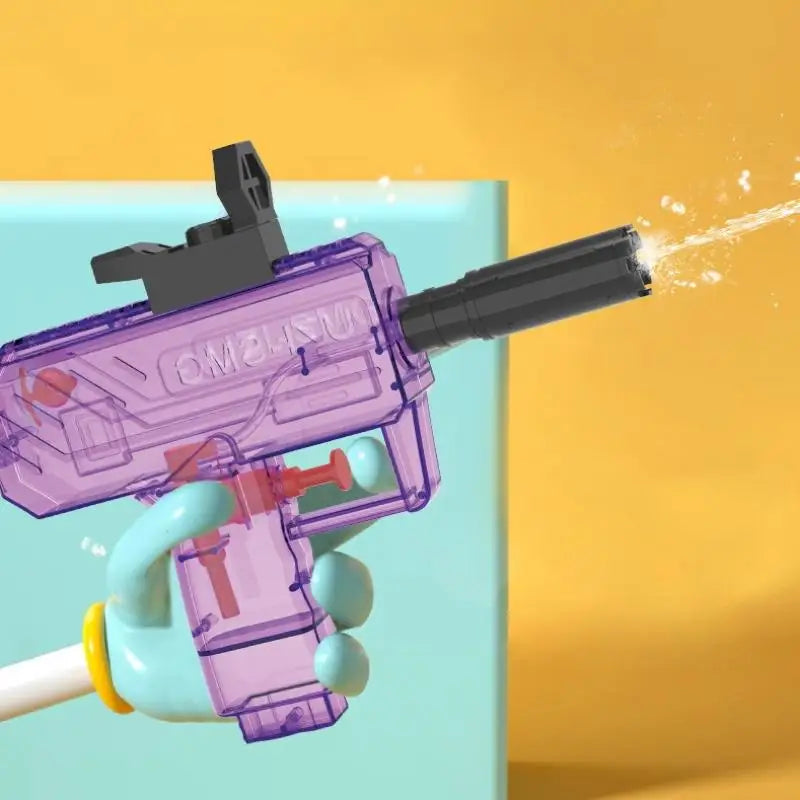 1Pcs Non Electric UZI Water Pistol | High Pressure Full Automatic Summer Beach Toy additional angle