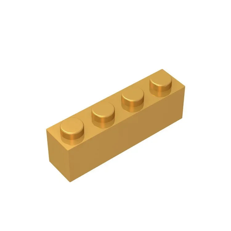 Gobricks GDS-534 Brick 1 x 4 without Bottom Tubes | Compatible Building Block Set lifestyle view