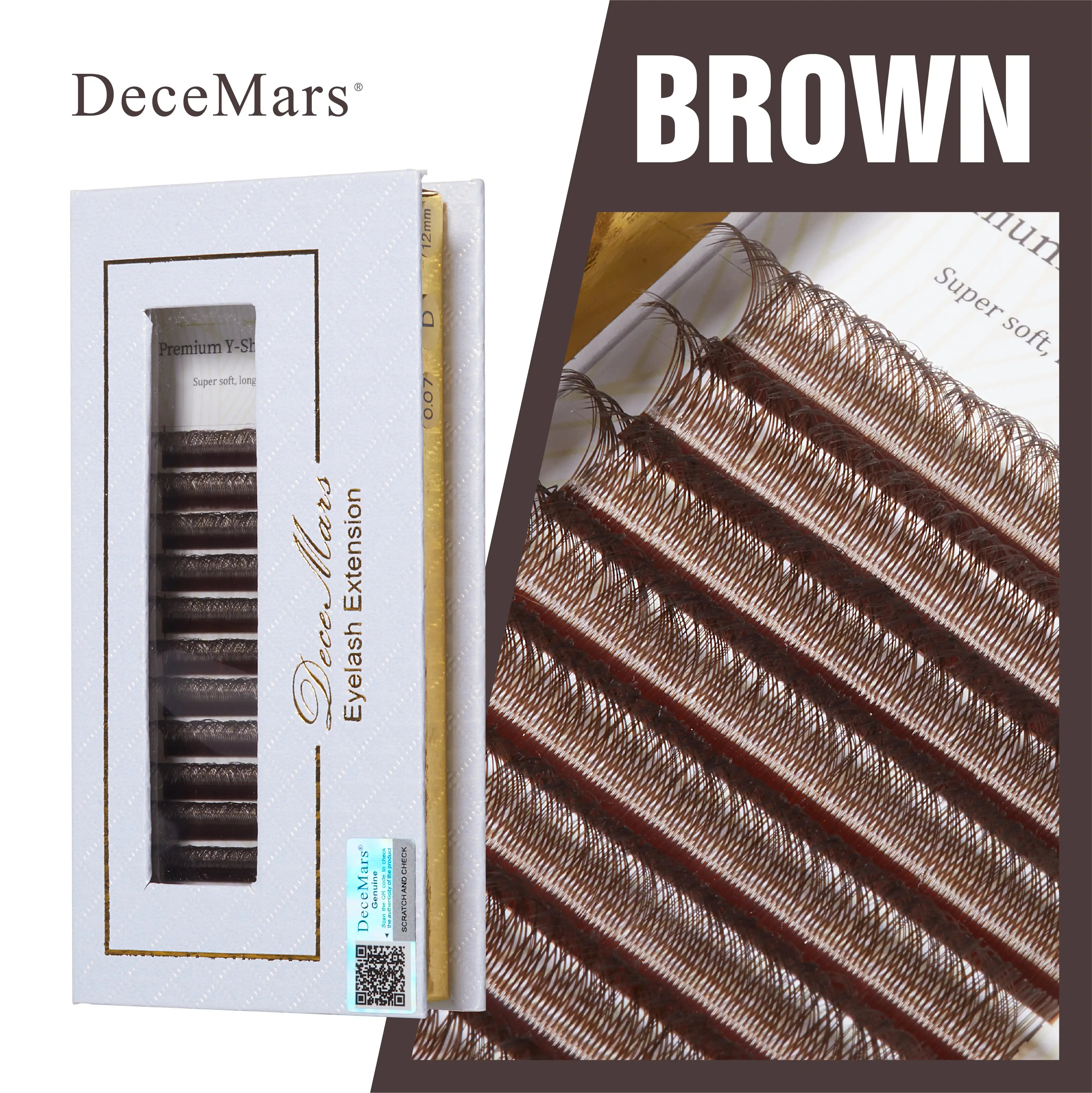 DeceMars YY Eyelash Extension 6mm-18mm Length | DIY Black Lashes alternate view