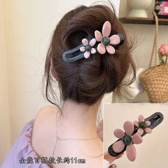 Fashion Flower Hairpin Hair Accessories Premium Duckbill Clip Hair New Headgear Headwear Girls Kids Hair Accessories