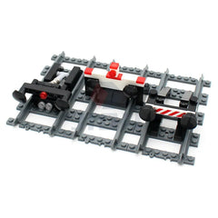 City Train Parts Buffer Stop Set | Railway Track End Model Compatible with 53401 Stra alternate view