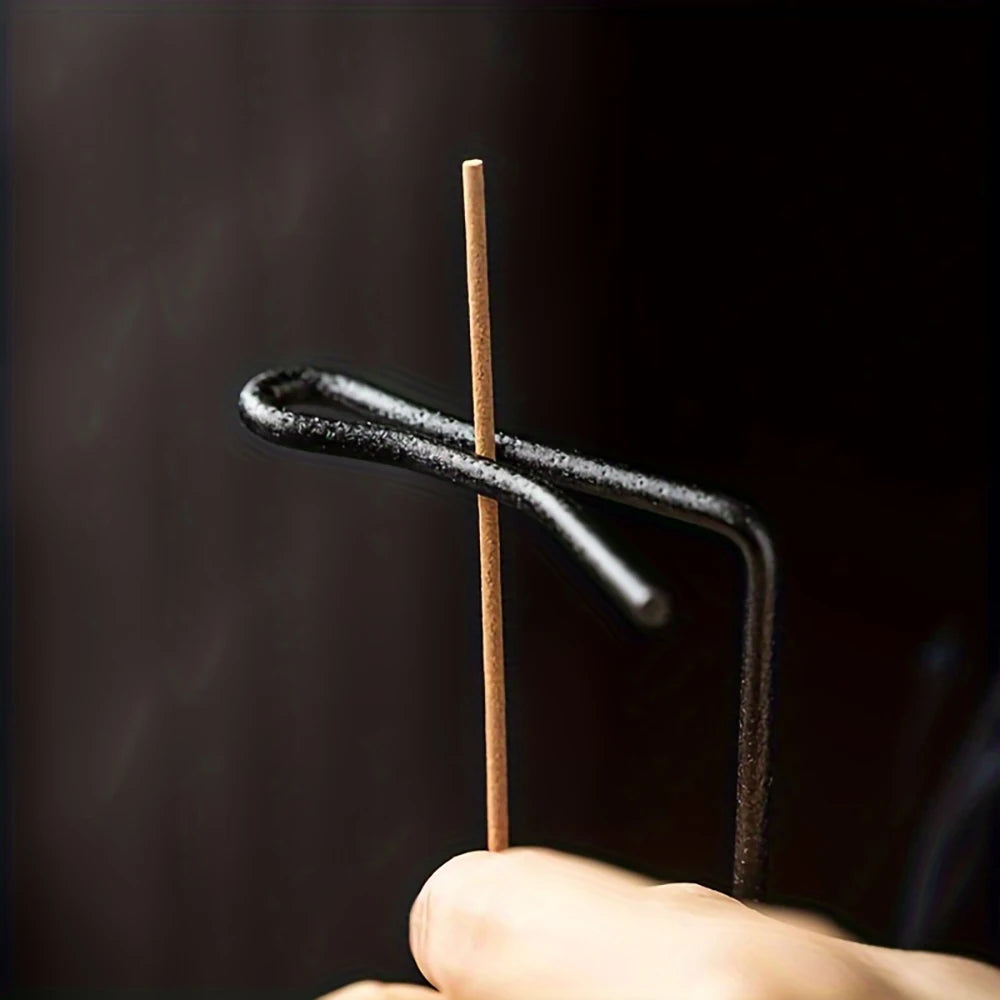 Wooden Upside Down Incense Burner | Anti-Ash Incense Stick Holder detail view