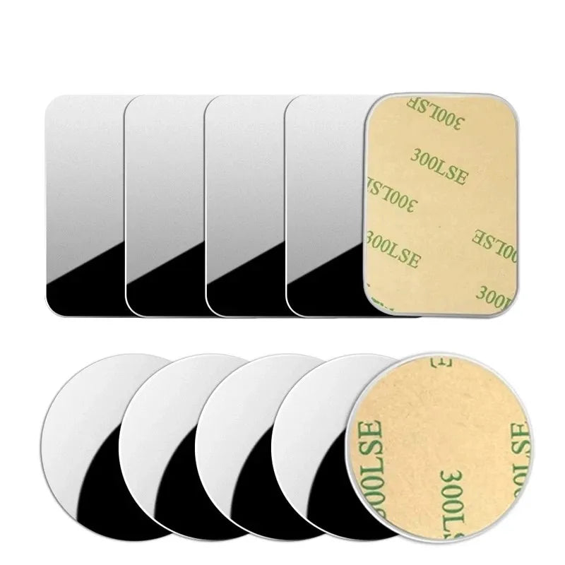 5PCS Car Phone Holder Metal Plate Magnetic Holder Round Square Sticker iron Sheet for Mobile Tablet