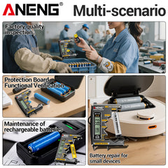 ANENG BT173 Universal Digital Battery Tester | 18650/AA/AAA/9V/12V Button Battery Level detail view