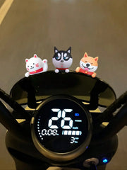 3D Cute Husky Rubber Car Dashboard Ornament detail view