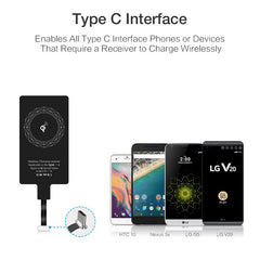 Universal Wireless Charging Receiver with Type-C Connector – Fast & Easy Charging - Onlytenbucks.com