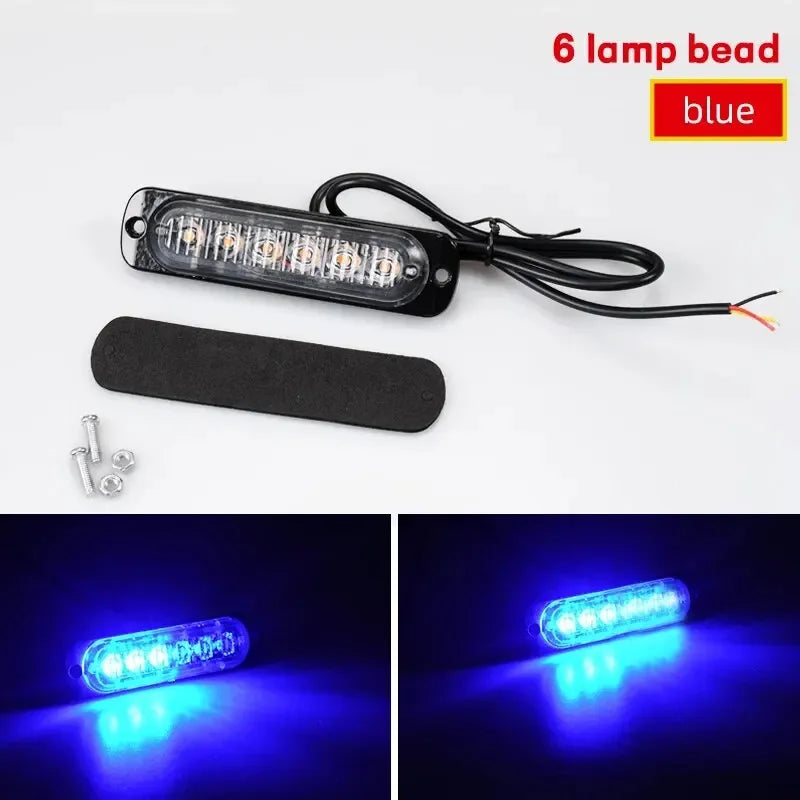 1X Truck LED Strobe Warning Light | Amber Grille Flashing Light Bar detail view