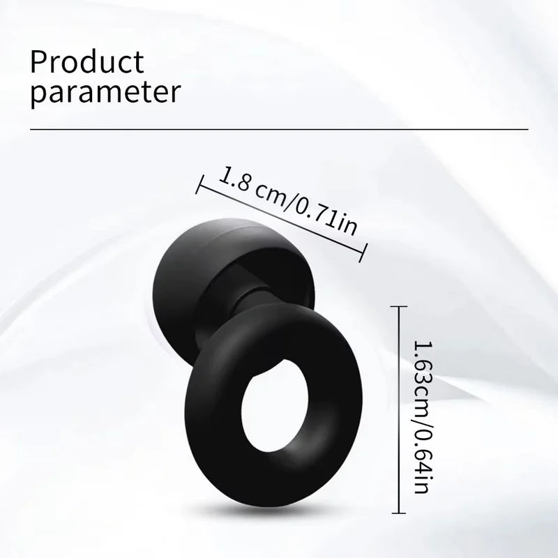 Noise Cancelling Earplugs Silicone Soft Reusable Waterproof for Sleeping Swimming S additional angle