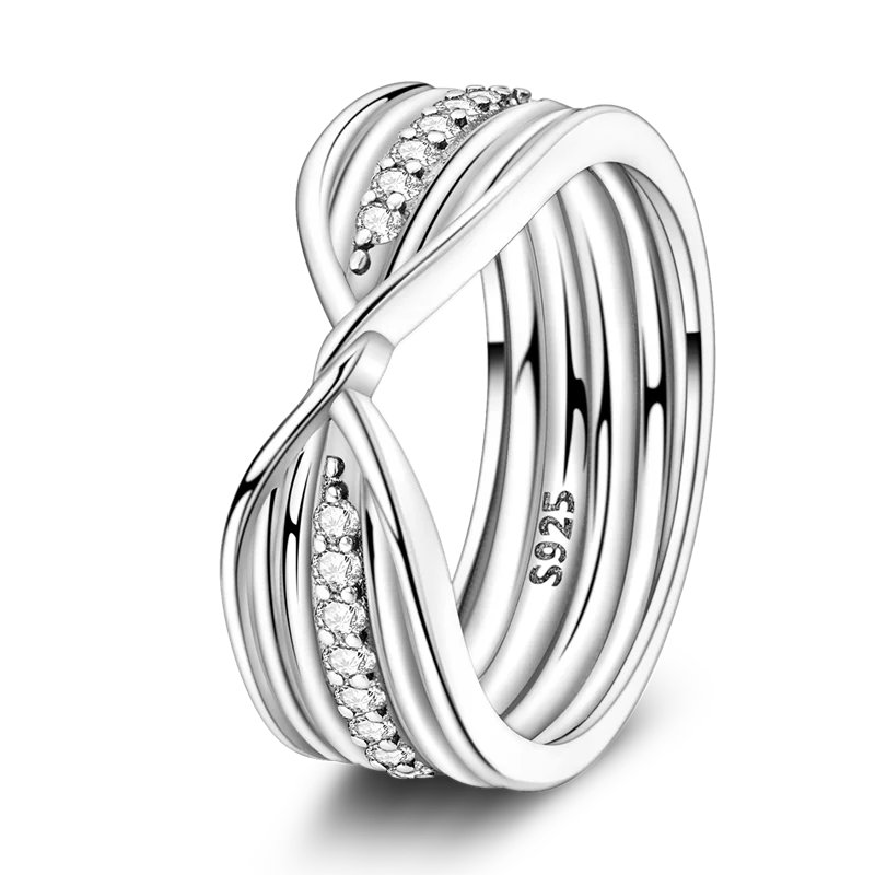 Daisy 925 Sterling Silver Wedding Ring | Sparkling Zircon Engagement Jewelry alternate view