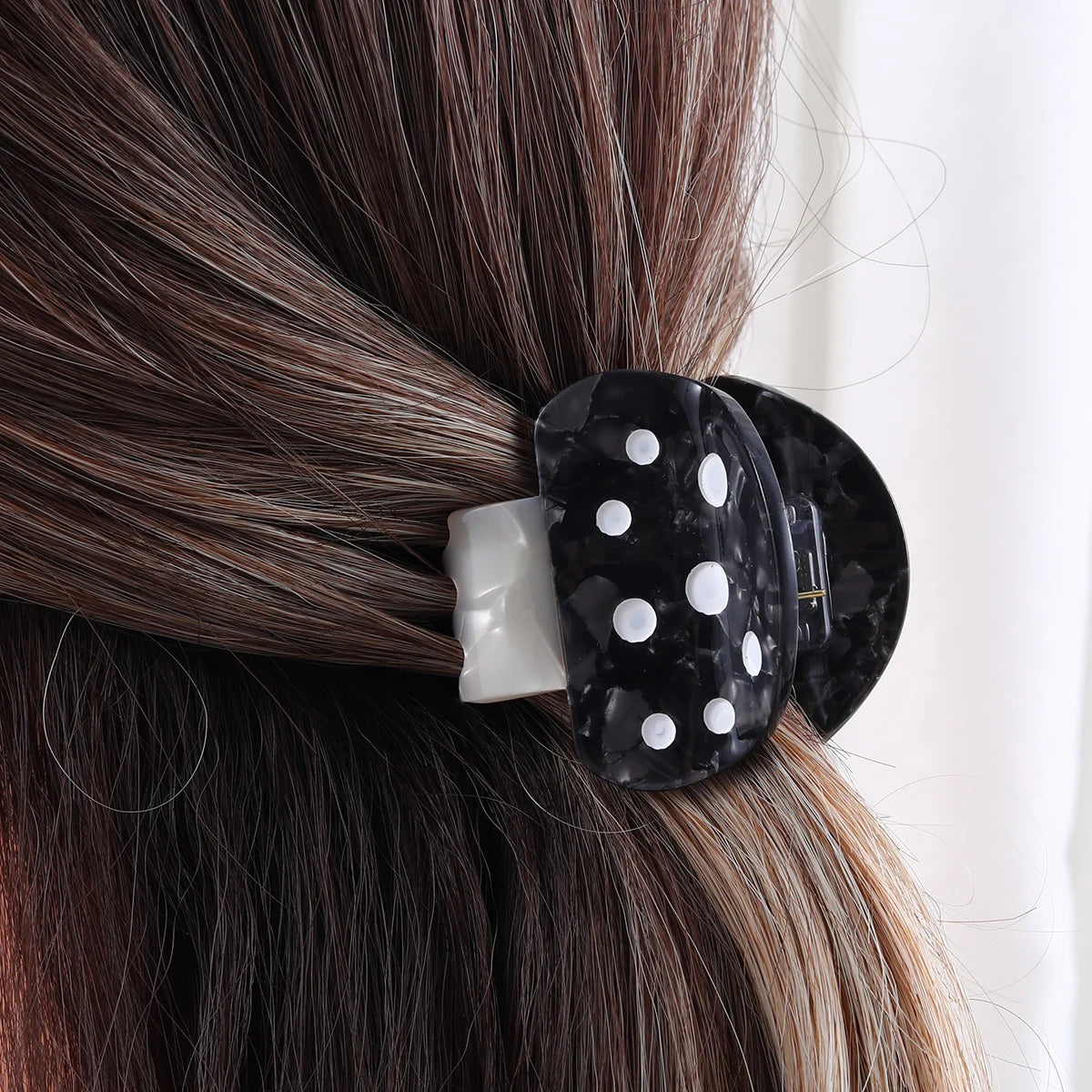 red acetic small cute mushroom hair claw clip for girl