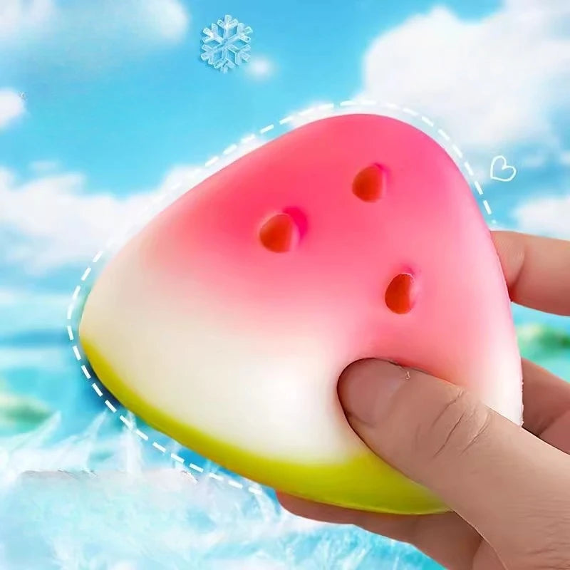 Squishy Watermelon Fidget Toy Anti-Stress Slow Rising Fruit Pinch Squeeze Stress Reli alternate view