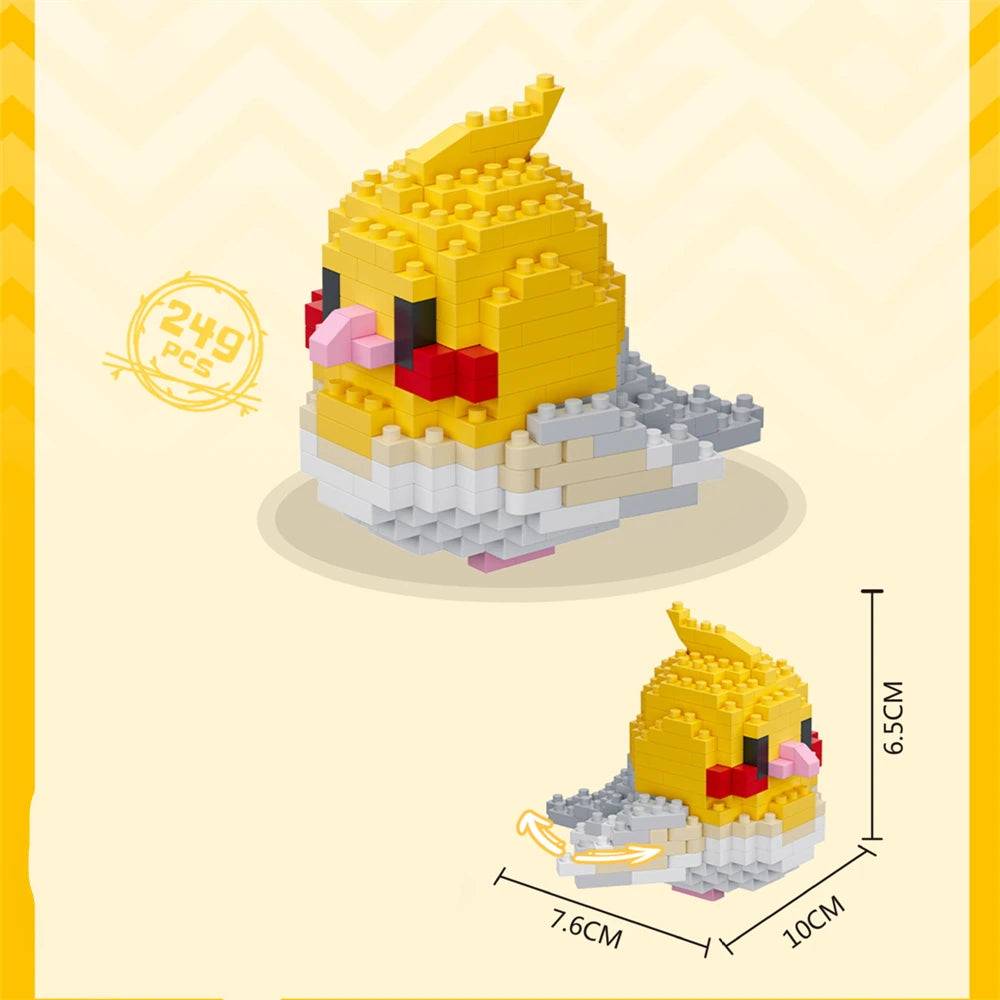 Cute Bird Building Blocks Set | Creative Educational Toy for Teens and Adults additional angle