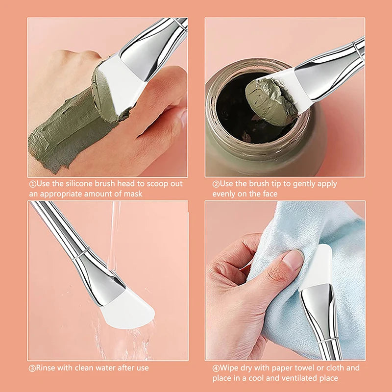 Silicone Facial Mask Brush | Soft Silicone Applicator for Face Mask alternate view
