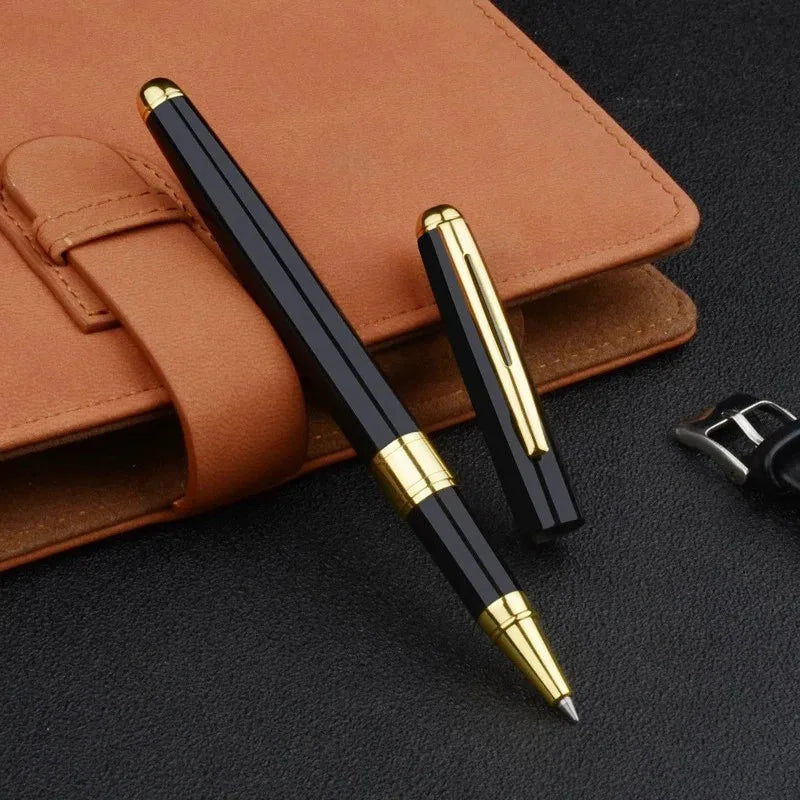 Stainless Steel Ballpoint Pen | Refillable Business Signature Pen lifestyle view
