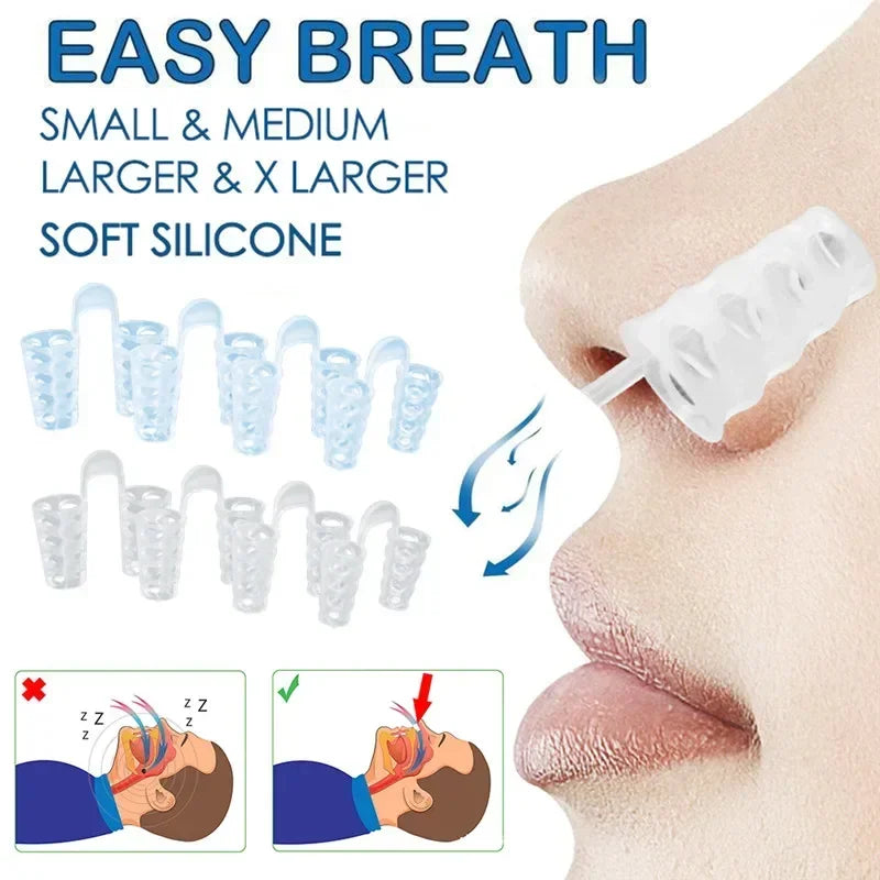Anti Snoring Nose Clips for Better Sleep | 8 Pack Nasal Dilators