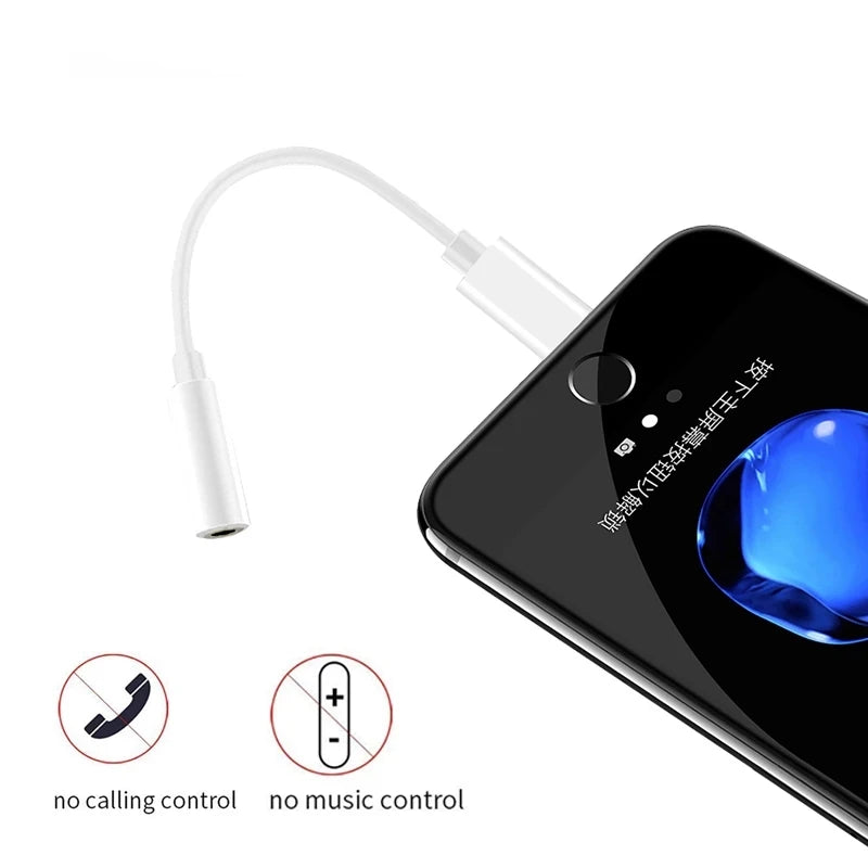 Lightning to 3.5mm Headphone Adapter – Aux Audio Jack Splitter for iPhone 13/12/11/10 alternate view