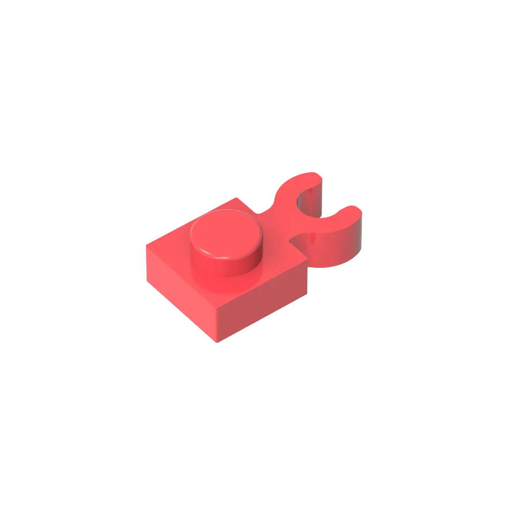 Gobrick GDS-814 PLATE 1X1 W. HOLDER | Building Block for DIY Creations additional angle