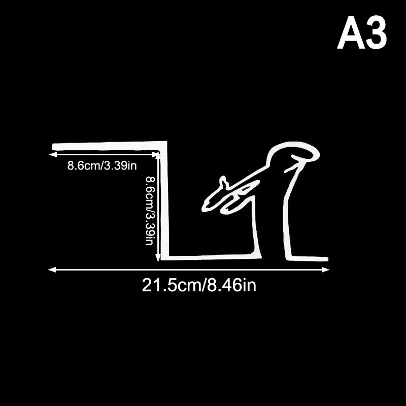 Minimalist La Linea Switch Sticker | Cartoon Power Switch Decal for Home Decor detail view