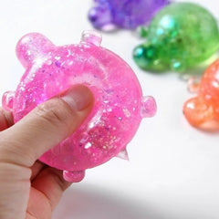 Squishy Turtle Fidget Toy | Glitter Squeeze Toy for Stress Relief alternate view