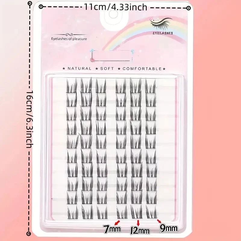 10 Rows 60 Clusters DIY Eyelash Extension Kit | Cartoon Mink Style Individual Lashes alternate view