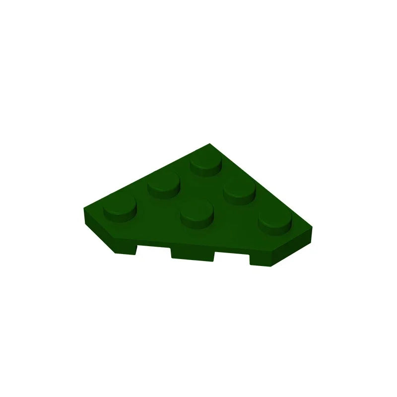Gobricks GDS-556 Wedge Plate 3 x 3 Cut Corner | Compatible Building Block for DIY additional angle