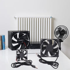 5V USB Router Cooling Fan | Quiet Brushless Desktop Cooler for TV Box Modem PC alternate view