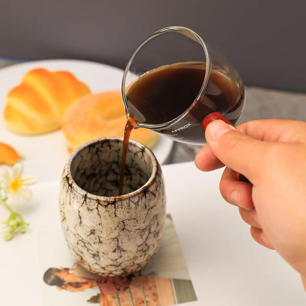3 Oz Espresso Measuring Cup Shot Glasses Measuring Triple Pitcher Single Spout Glass Cre detail view